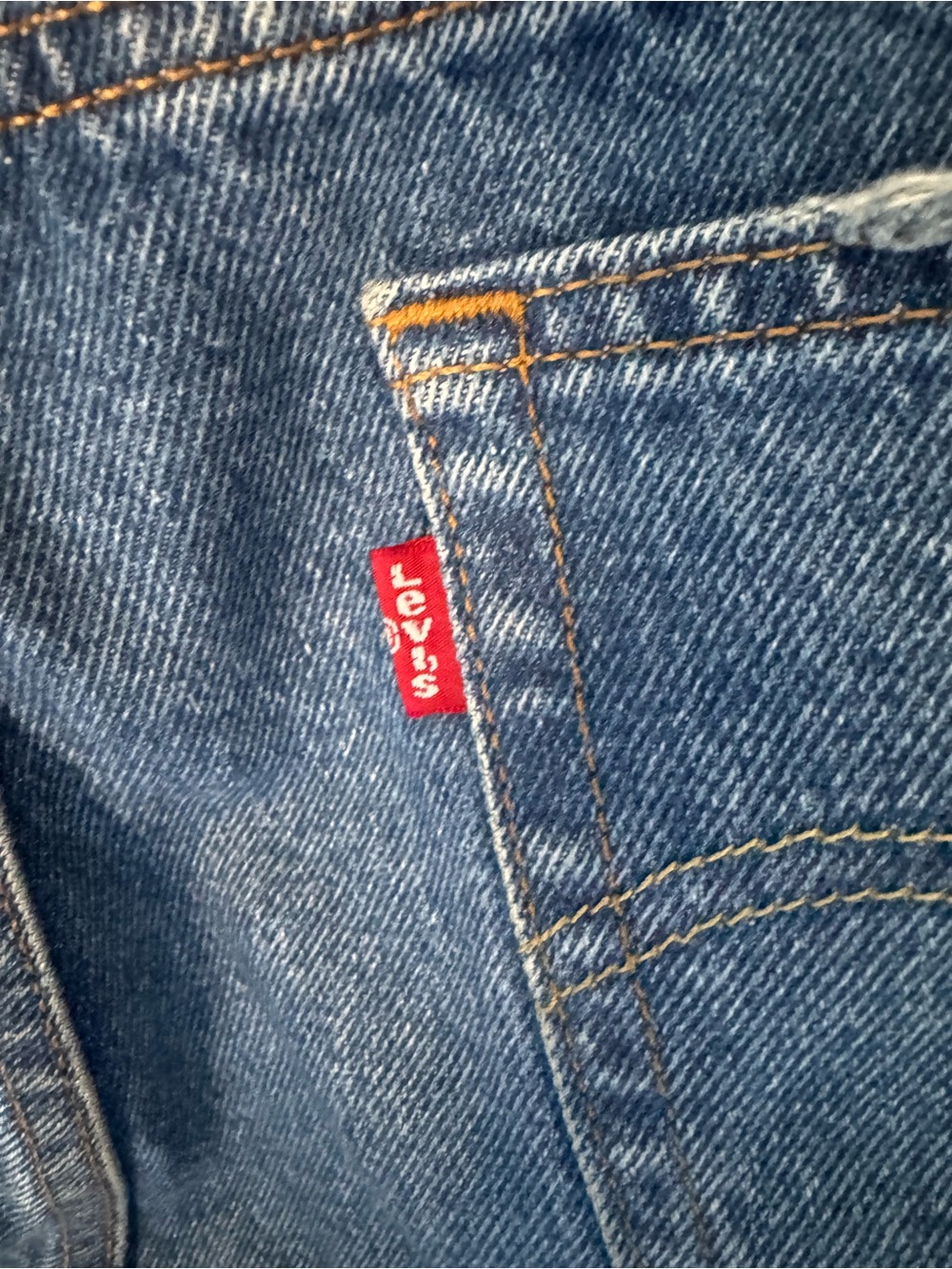 Levi's 501 Distressed Blue Relaxed Fit Jeans - Picture 4 of 7
